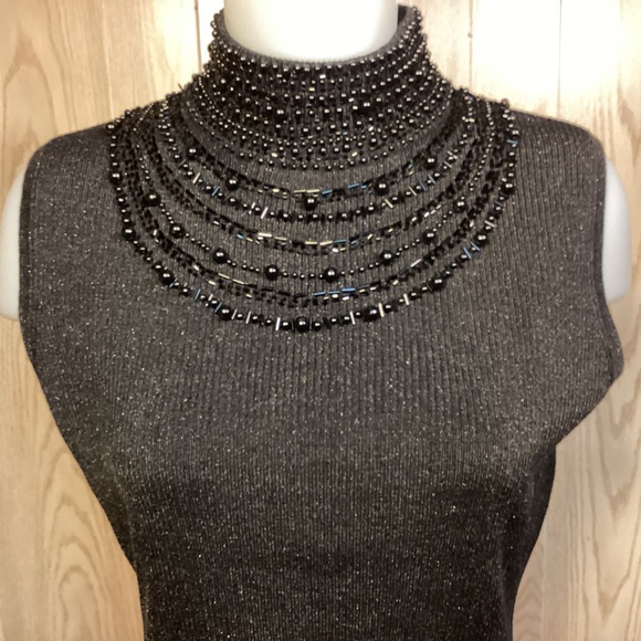 Grace elements Womens Turtleneck sleeveless sweater size medium - Picture 2 of 10